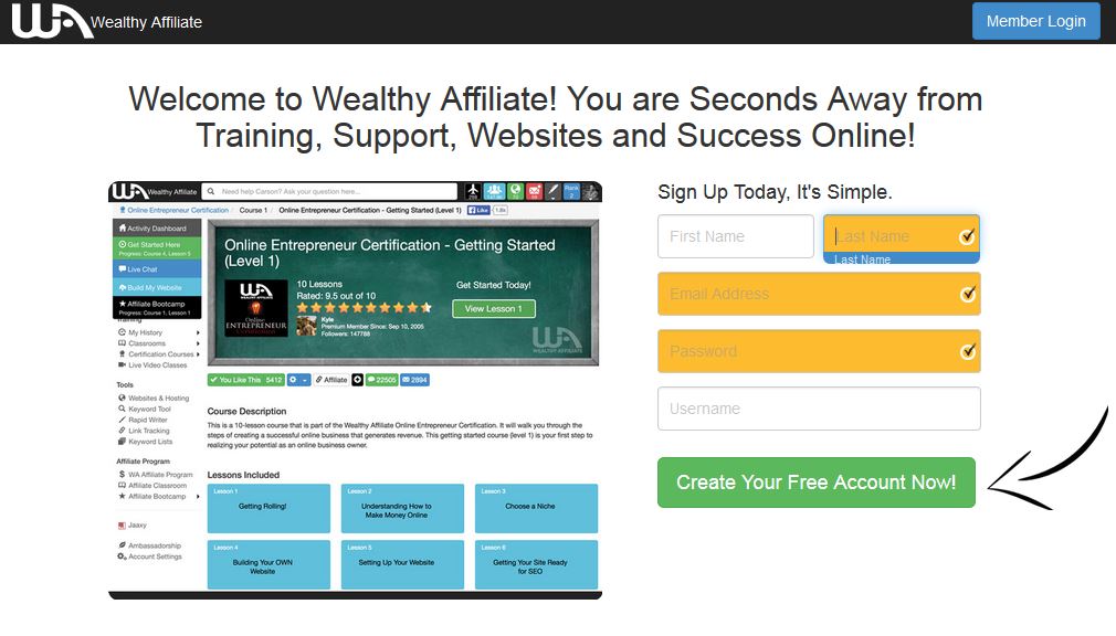 Join Wealthy Affiliate